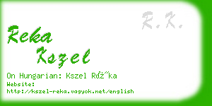 reka kszel business card